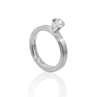 Platin, Ringe, Schmuckwerk Alpen Solitärring, Ref: GT424-PT-61