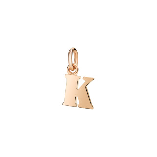 Roségold, Halsschmuck, DoDo Anhänger Buchstabe K, Ref: DMB2014-LETKL-0009R
