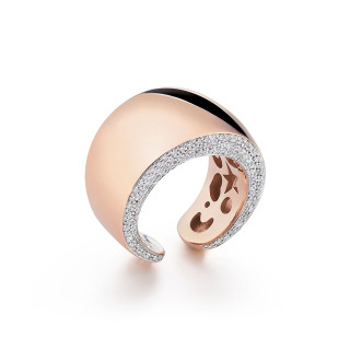 Rotgold, Ringe, Al Coro Mezzaluna Classic Ring, Ref: R6529R