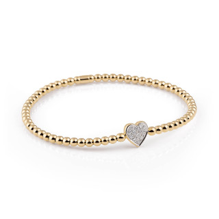 Gelbgold, Armschmuck, Al Coro Stretchy Armband, Ref: A160G
