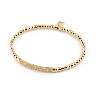 Gelbgold, Armschmuck, Al Coro Stretchy Armband, Ref: A350YSG17
