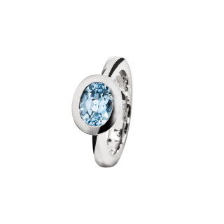 Weißgold, Ringe, Jochen Pohl Aquamarin Typering, Ref: T4F7-WG-Aquamarin