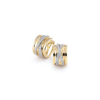 Gelbgold, Ohrringe, Al Coro Serenata Creolen, Ref: NE424G