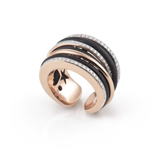 Roségold, Ringe, Al Coro Mezzaluna Classic Ring, Ref: R7216R