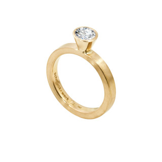 Gelbgold, Ringe, Schmuckwerk Alpen Solitärring, Ref: GT434-GG-64