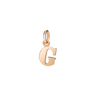 Roségold, Halsschmuck, DoDo Anhänger Buchstabe G, Ref: DMB2010-LETGL-0009R