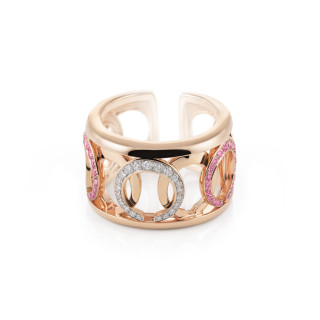 Roségold, Ringe, Al Coro Mezzaluna Ring, Ref: R7625PSR