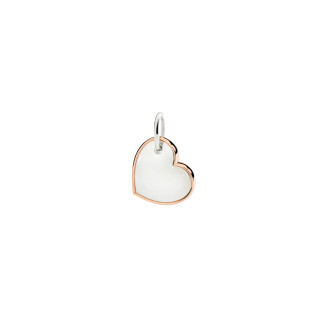 Silber, Halsschmuck, DoDo Anhänger Herz XL aus Silber und Roségold, Ref: DMC5024-CUORL-0009A