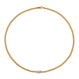 Gelbgold, Halsschmuck, FOPE Prima Flex'it Collier, Ref: 74208CX_BB_G_XBX_043