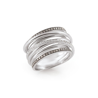 Weißgold, Ringe, Al Coro Serenata Ring, Ref: R6405BDW
