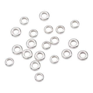 Silber, Halsschmuck, DoDo Komponenten Rondelle, Ref: DUA6002-RON20-000AG