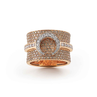 Roségold, Ringe, Al Coro Mezzaluna Ring, Ref: NR8349BWR