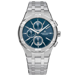 Damen- und Herrenuhr, Maurice Lacroix Aikon Quartz Chronograph , Ref: AI1118-SS002-430-1