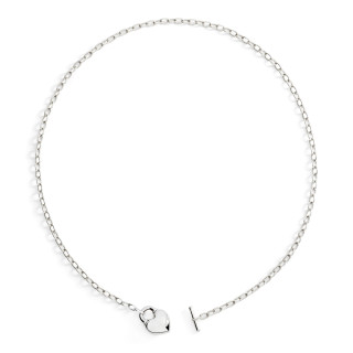 Silber, Halsschmuck, DoDo Halskette Herz Bold , Ref: DCC5001-HEART-000AG