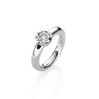 Platin, Ringe, Schmuckwerk Alpen Solitärring, Ref: GR424-PT-54