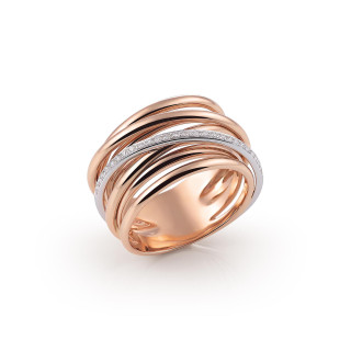 Roségold, Ringe, Al Coro Serenata Ring, Ref: R6404R