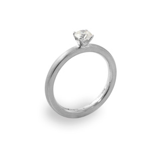 Platin, Ringe, Schmuckwerk Alpen Solitärring, Ref: GT1524-PT-51