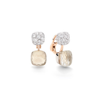 Roségold &amp;amp; Weißgold, Ohrringe, Pomellato Nudo Ohrringe, Ref: POC4020O6WHRDB0TB