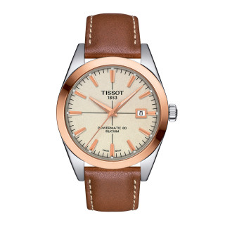 Herrenuhr, Tissot Gentleman Goldlünette 40mm, Ref: T927.407.46.261.00