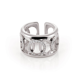 Weißgold, Ringe, Al Coro Mezzaluna Ring, Ref: R7625WW
