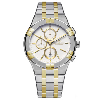Damen- und Herrenuhr, Maurice Lacroix Aikon Quartz Chronograph Duotone, Ref: AI1118-PVY03-130-1