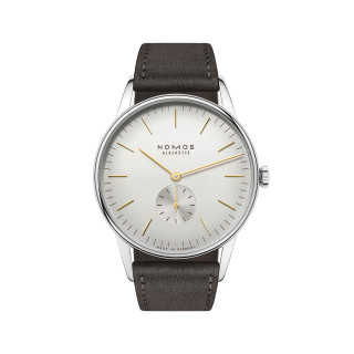 Damen- und Herrenuhr, NOMOS Glashütte Orion 38 silber, Ref: 379