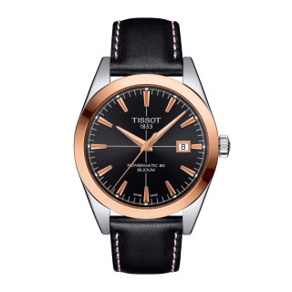 Herrenuhr, Tissot Gentleman Goldlünette 40mm, Ref: T927.407.46.051.00