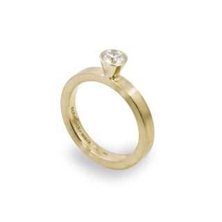 Gelbgold, Ringe, Schmuckwerk Alpen Solitärring, Ref: GT424-GG-57