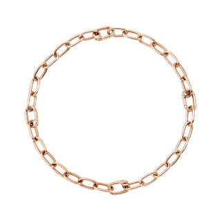 Silber rosévergoldet, Armschmuck, DoDo Armband Essentials mit aufklappbaren Gliedern, Ref: DBC1001-CHAIN-00RAG