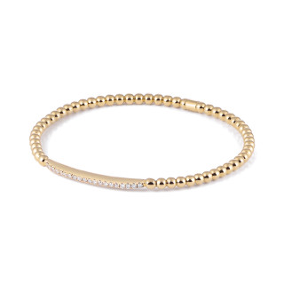 Gelbgold, Armschmuck, Al Coro Stretchy Armband, Ref: A105G