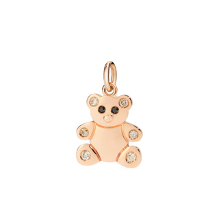 Roségold, Halsschmuck, DoDo Anhänger Teddybär „Precious“, Ref: DMB7049-TBEAR-DBX9R