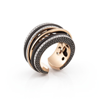 Roségold, Ringe, Al Coro Mezzaluna Classic Ring, Ref: R72162R