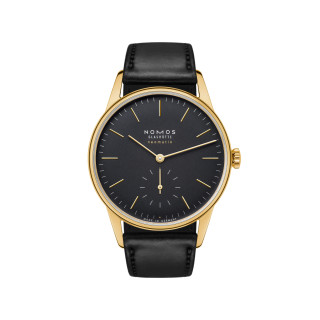 Damen- und Herrenuhr, NOMOS Glashütte Orion Gold Neomatik New Black, Ref: 350