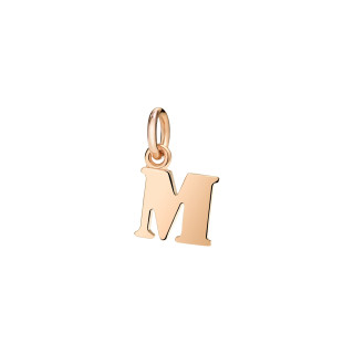 Roségold, Halsschmuck, DoDo Anhänger Buchstabe M, Ref: DMB2016-LETML-0009R
