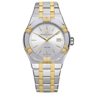 Damen- und Herrenuhr, Maurice Lacroix Aikon Quartz Duotone 40mm, Ref: AI1108-PVY13-130-1