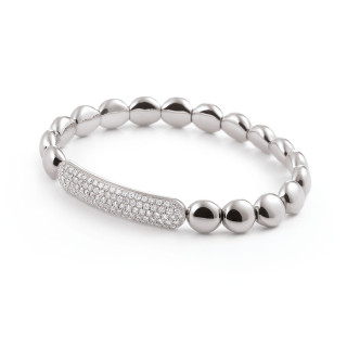 Weißgold, Armschmuck, Al Coro Stretchy Armband, Ref: A373W