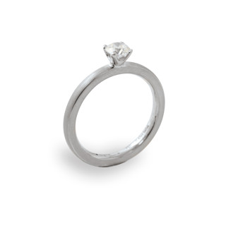 Platin, Ringe, Schmuckwerk Alpen Solitärring, Ref: GT1424-PT-51