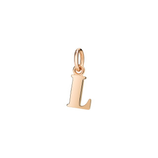 Roségold, Halsschmuck, DoDo Anhänger Buchstabe L, Ref: DMB2015-LETLL-0009R