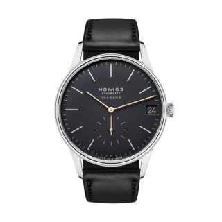 Damen- und Herrenuhr, NOMOS Glashütte Orion neomatik 41 Datum new black, Ref: 366