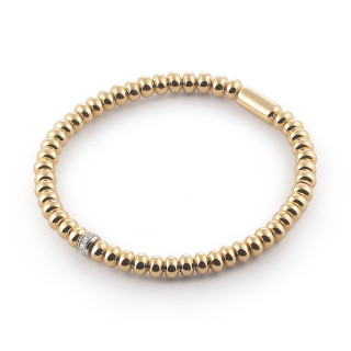 Gelbgold, Armschmuck, Al Coro Stretchy Armband, Ref: A390G