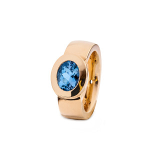 Rotgold, Ringe, Jochen Pohl Aquamarin Ring, Ref: 400XS-RG-Aquamarin-1,84ct