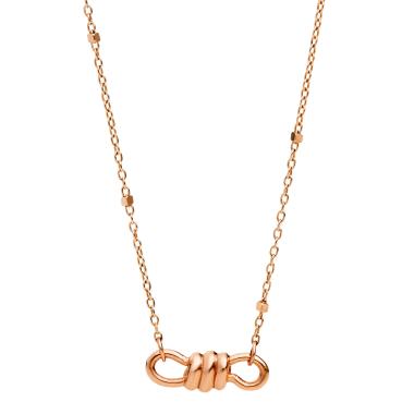 Halsschmuck, Roségold, DoDo Stopper Nodo