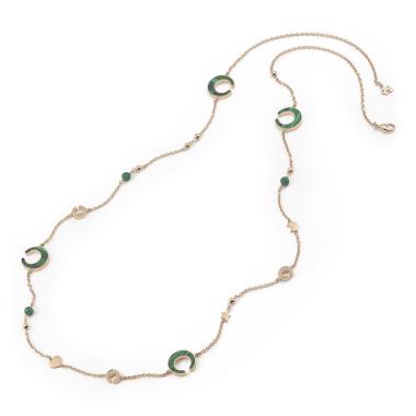 Halsschmuck, Roségold, Al Coro Mezzaluna Collier