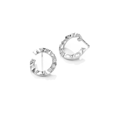 Ohrringe, Weißgold, Schmuckwerk Alpen Ohrstecker