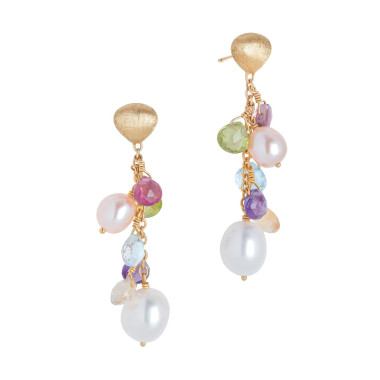 Ohrringe, Gelbgold, Marco Bicego Paradise Pearls Ohrhänger