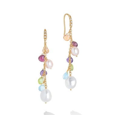 Ohrringe, Gelbgold, Marco Bicego Paradise Pearls Ohrhänger