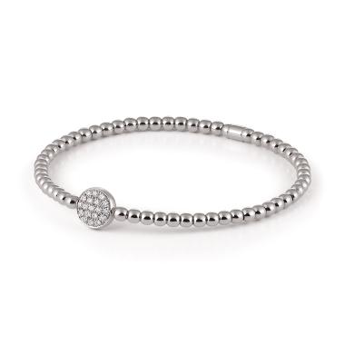 Armschmuck, Weißgold, Al Coro Stretchy Armband