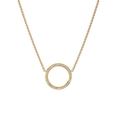 Halsschmuck, Gelbgold, Schmuckwerk Halskette Saturn