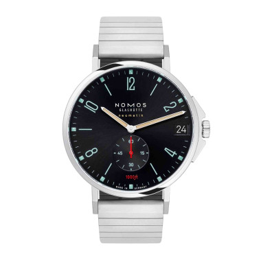 Automatik, Herrenuhr, NOMOS Glashütte Tangente Sport neomatik 42 Datum blauschwarz