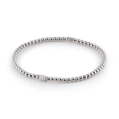Armschmuck, Weißgold, Al Coro Stretchy Armband